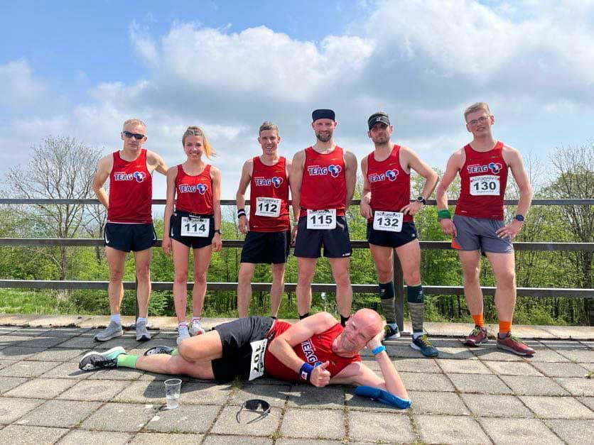 Gruppenfoto Läufer nach Wettkampf