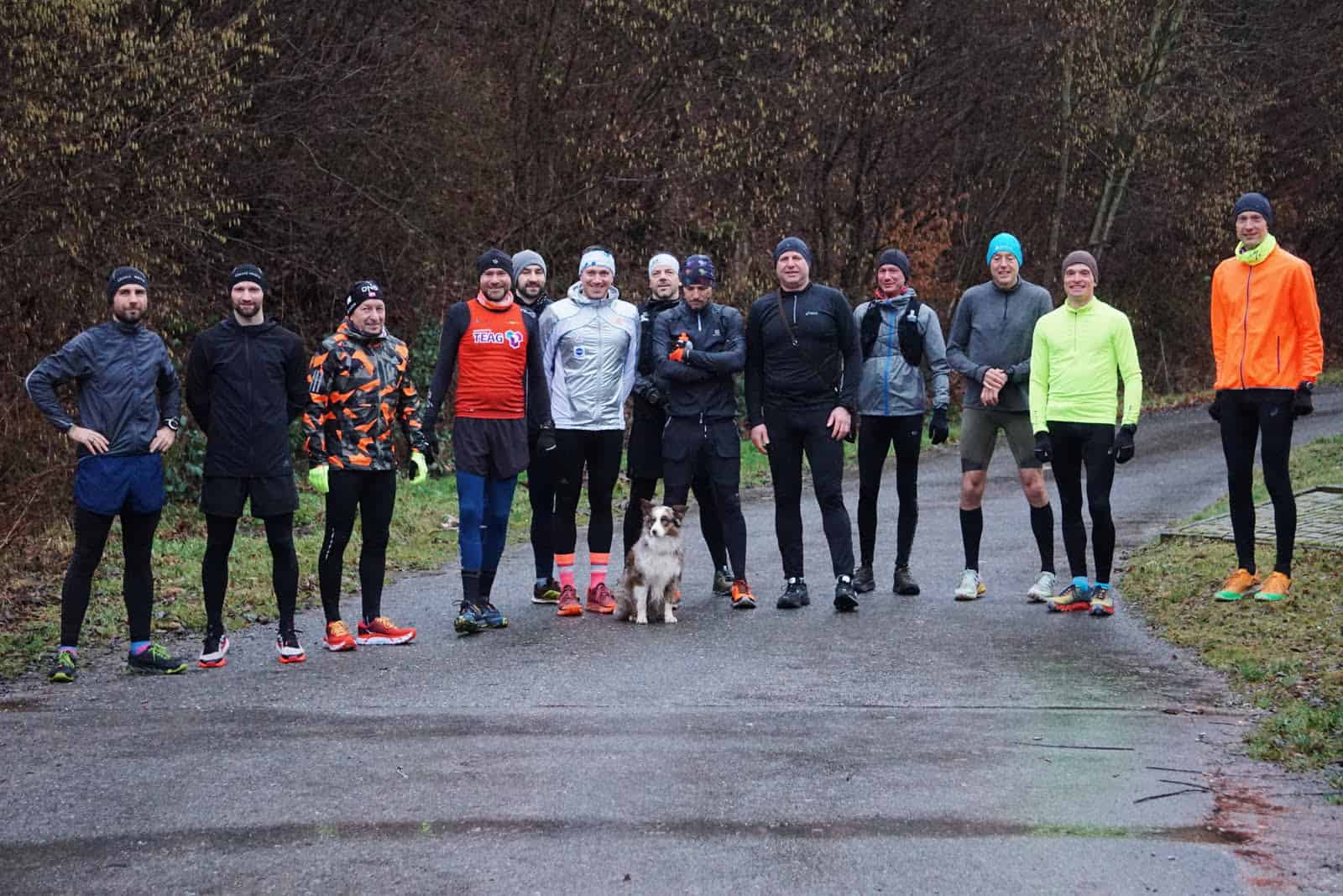Gruppe Läufer beim gruppenbild